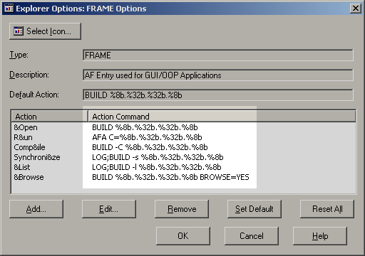 SAS Explorer Options dialog for Library Members