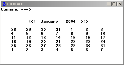 Screenshot of January 2004