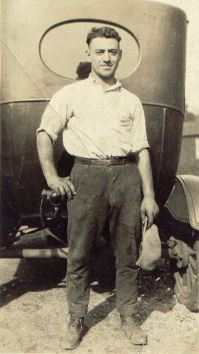 1925: Tony with Model T